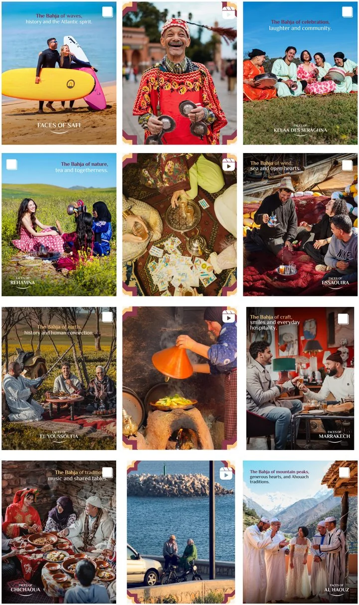 Le feed Instagram de Bahja Spirit : la série Faces of, portraits des visages de la région